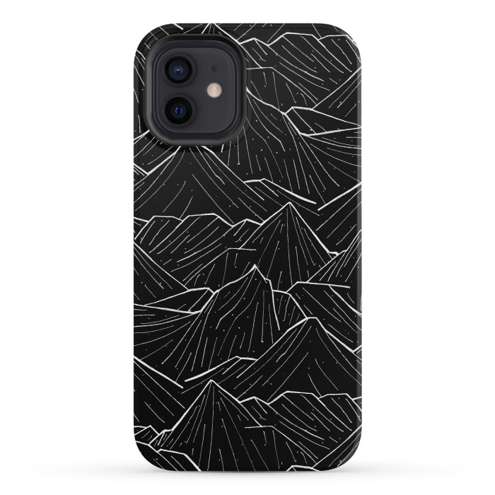 iPhone 12 mini StrongFit The Dark Mountains by Steve Wade (Swade)