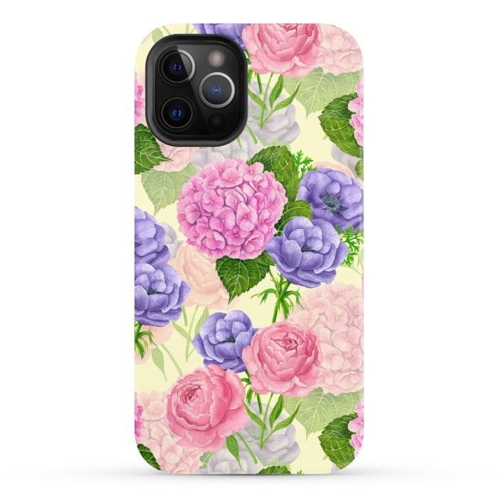 iPhone 12 Pro StrongFit Spring garden watercolor by Katerina Kirilova