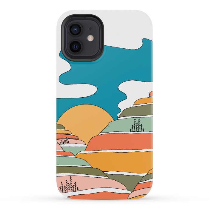 iPhone 12 mini StrongFit Segment hills by Steve Wade (Swade)