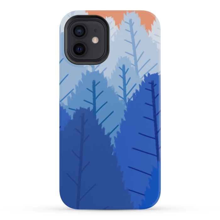 iPhone 12 mini StrongFit Deep blue forests  by Steve Wade (Swade)