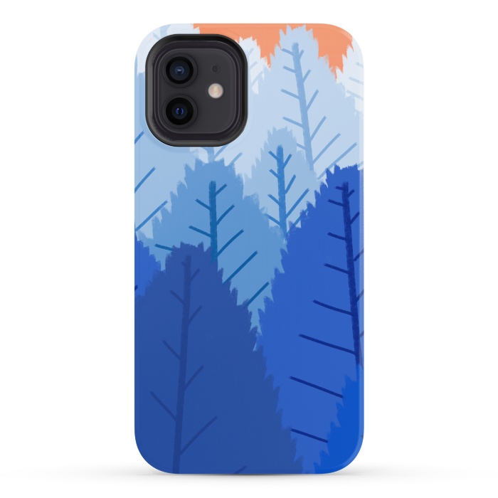 iPhone 12 StrongFit Deep blue forests  by Steve Wade (Swade)