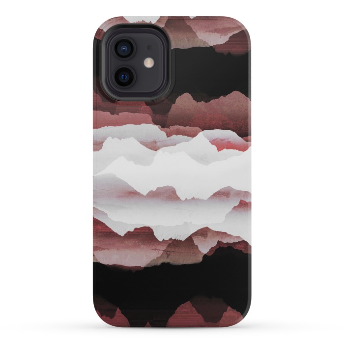iPhone 12 mini StrongFit Faded copper mountains by Oana 