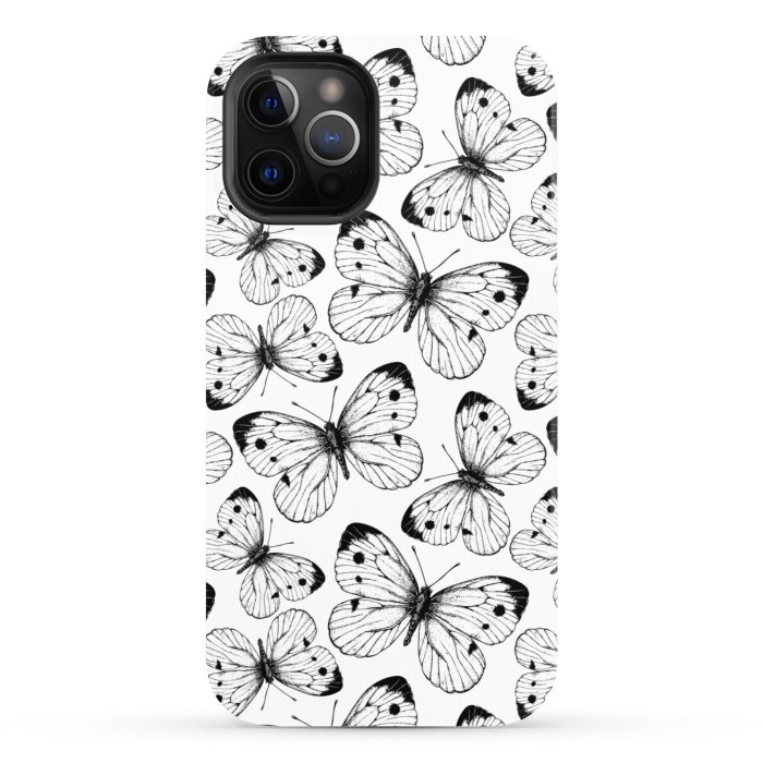 iPhone 12 Pro StrongFit Cabbage butterfly pattern by Katerina Kirilova