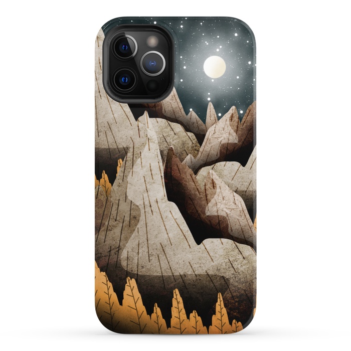 iPhone 12 Pro StrongFit Mountainous mountain and peaks by Steve Wade (Swade)