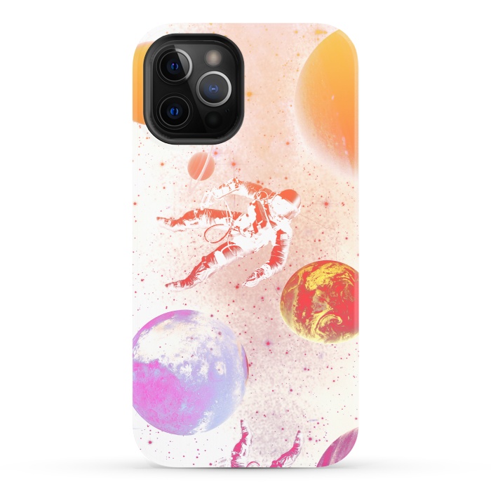 iPhone 12 Pro StrongFit Astronaut in Space - Colorful gradient by Oana 