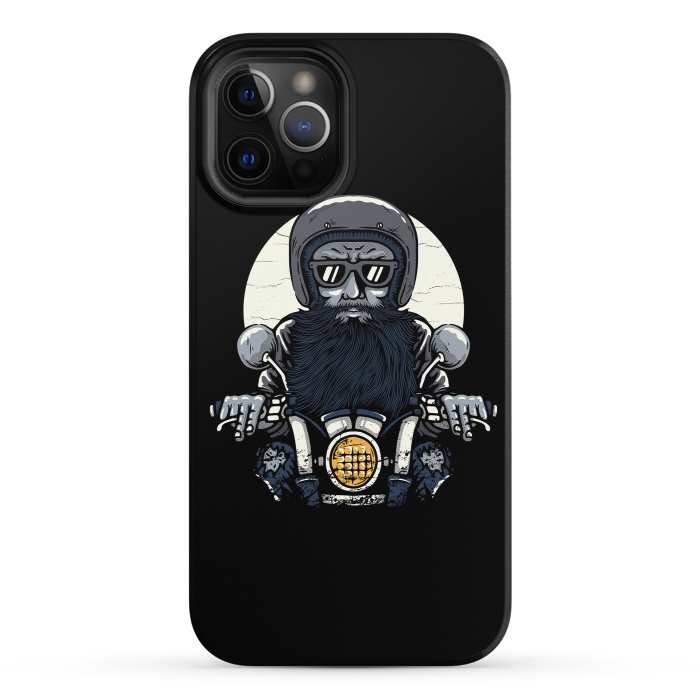 iPhone 12 Pro StrongFit Old Biker by Afif Quilimo