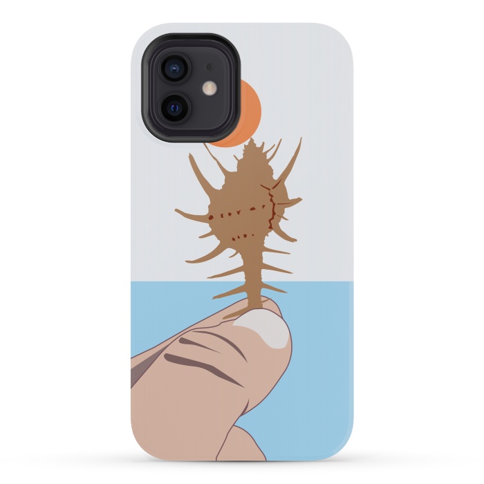 iPhone 12 mini StrongFit Sun On The Conch by Creativeaxle