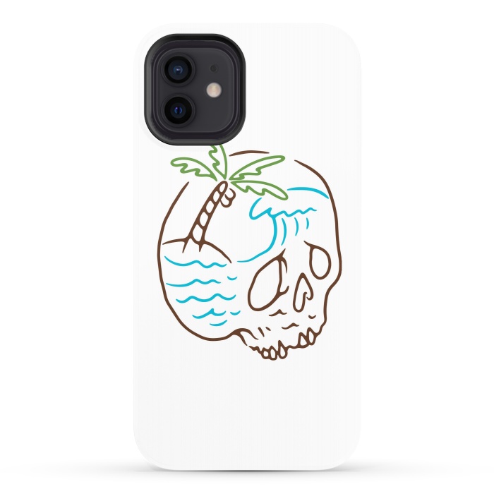 iPhone 12 StrongFit Skull Summer Mind by Afif Quilimo