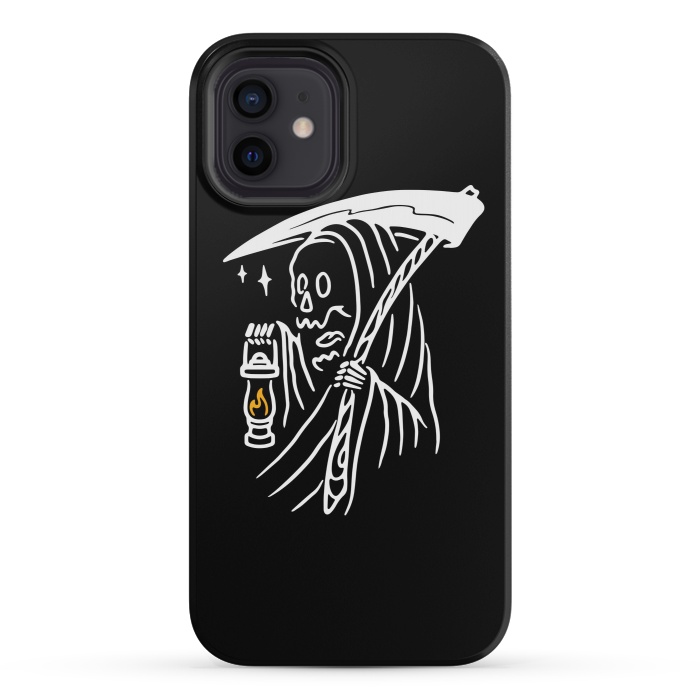 iPhone 12 mini StrongFit Grim Reaper and Lighting by Afif Quilimo