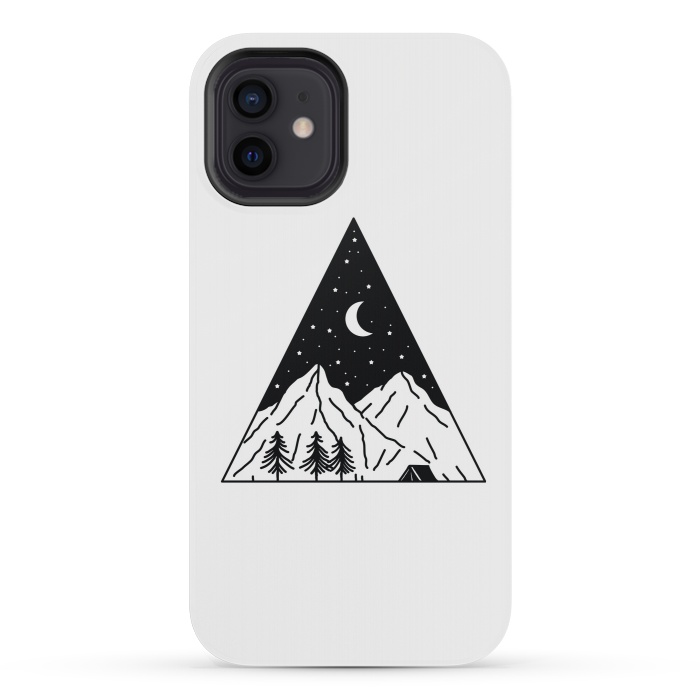 iPhone 12 mini StrongFit Night Camping Triangle by Afif Quilimo
