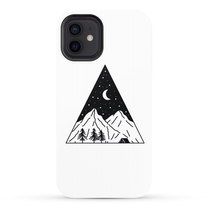 iPhone 12 StrongFit Night Camping Triangle by Afif Quilimo