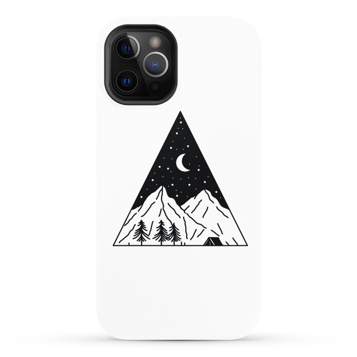 iPhone 12 Pro StrongFit Night Camping Triangle by Afif Quilimo