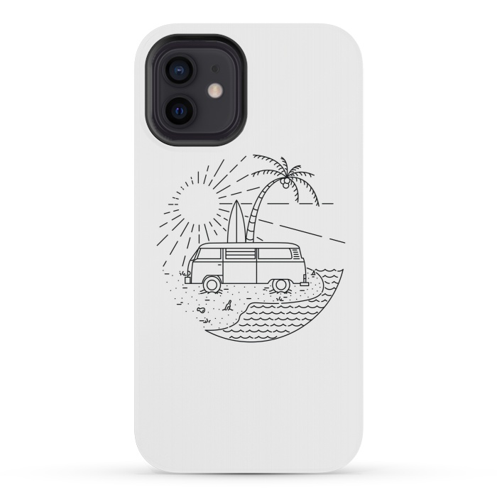 iPhone 12 mini StrongFit Van and Beach by Afif Quilimo