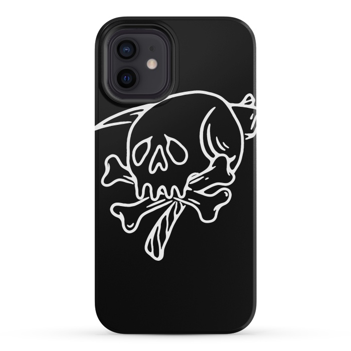 iPhone 12 mini StrongFit Skull Reaper by Afif Quilimo