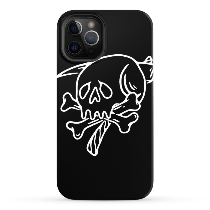 iPhone 12 Pro StrongFit Skull Reaper by Afif Quilimo