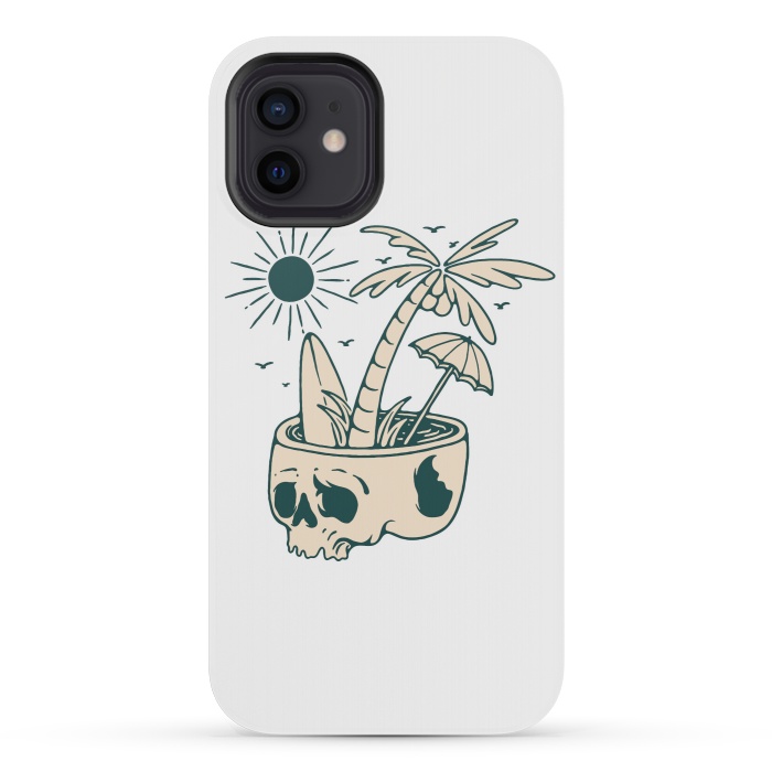 iPhone 12 mini StrongFit Skull Summer 1 by Afif Quilimo
