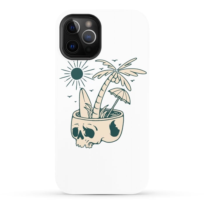 iPhone 12 Pro StrongFit Skull Summer 1 by Afif Quilimo