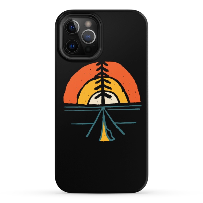 iPhone 12 Pro StrongFit Camp and Sunset by Afif Quilimo