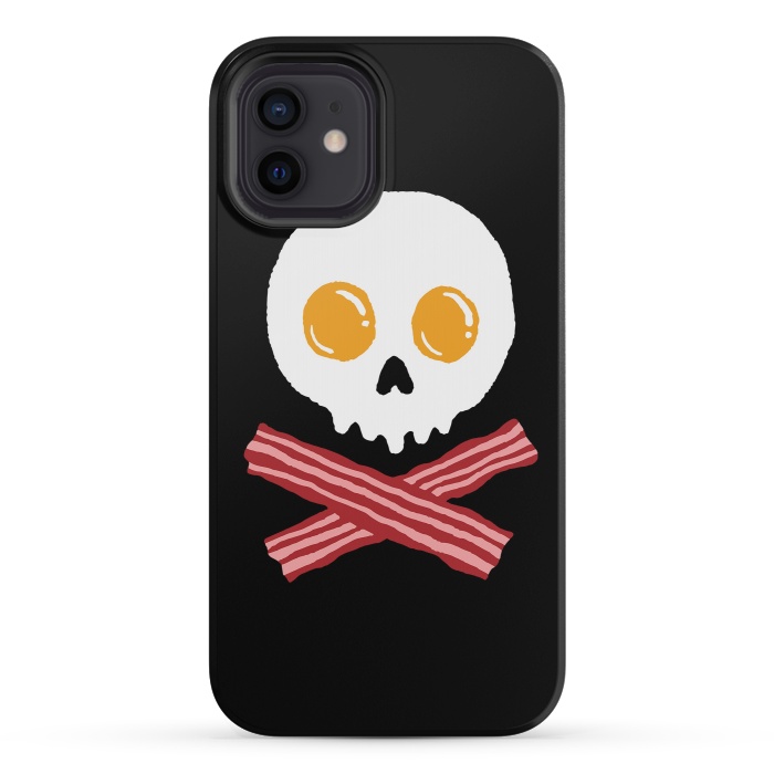 iPhone 12 mini StrongFit Breakfast Skull by Afif Quilimo