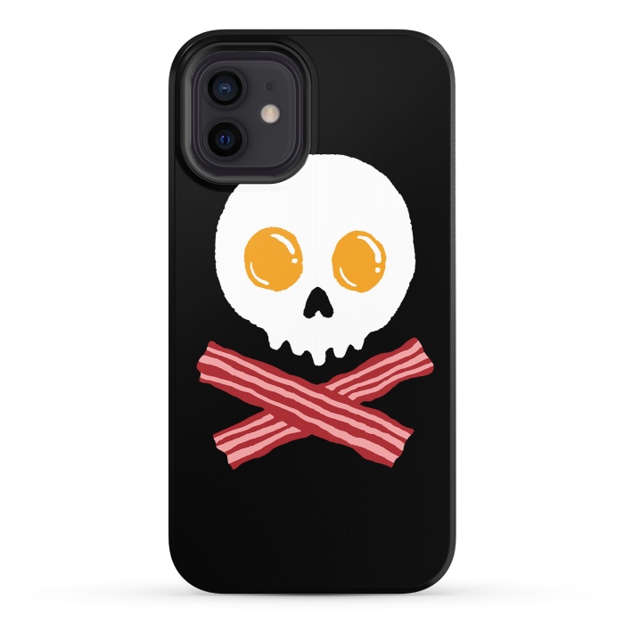 iPhone 12 StrongFit Breakfast Skull by Afif Quilimo