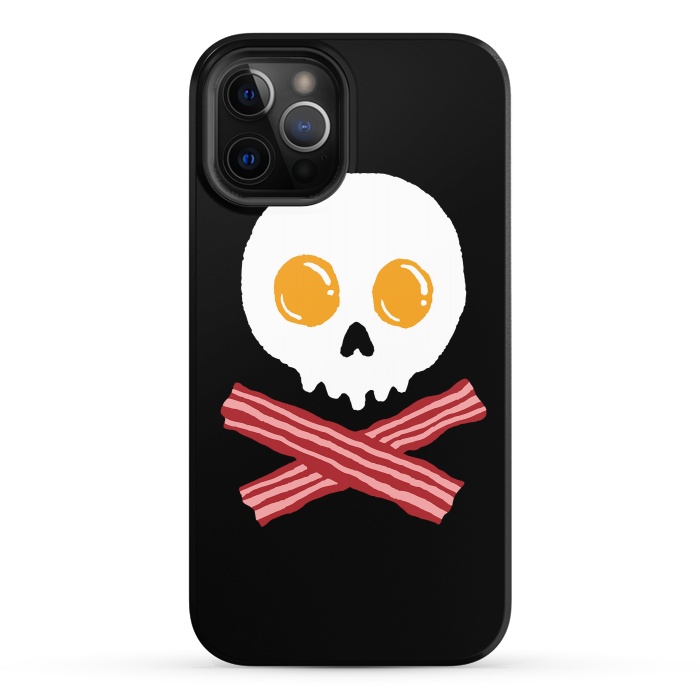 iPhone 12 Pro StrongFit Breakfast Skull by Afif Quilimo