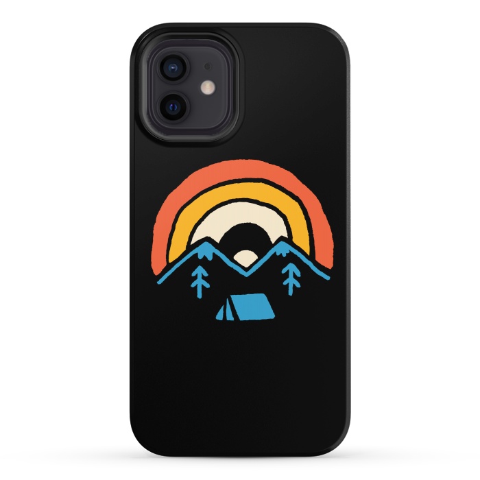 iPhone 12 StrongFit Camp and Rainbow by Afif Quilimo