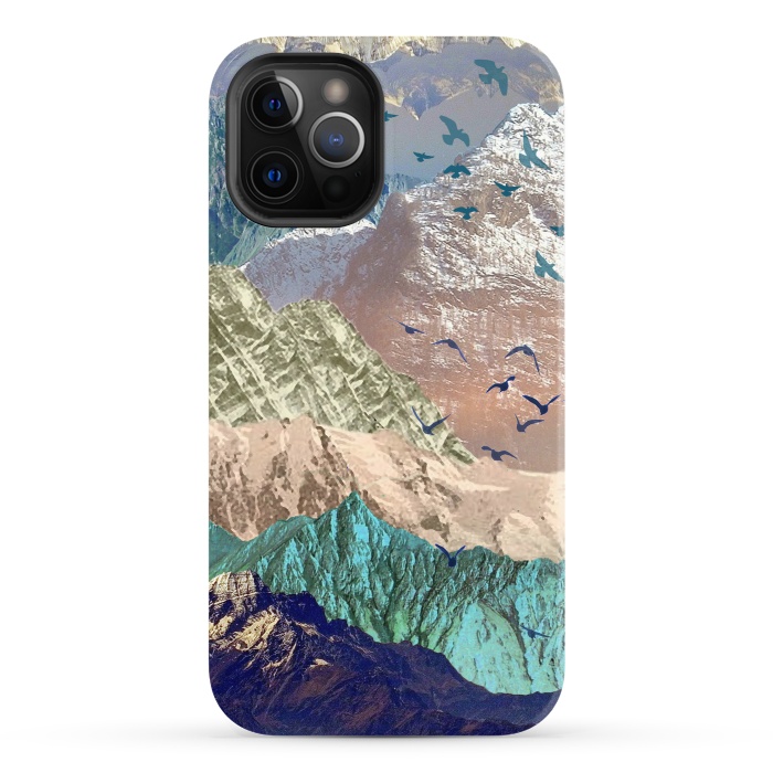 iPhone 12 Pro StrongFit Utopia Mountain landscape art by Oana 
