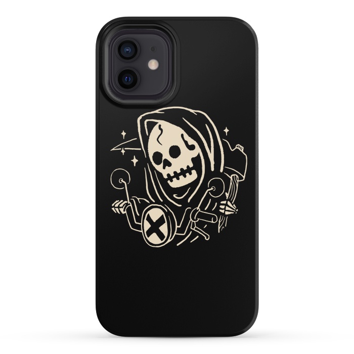 iPhone 12 mini StrongFit Grim Biker by Afif Quilimo