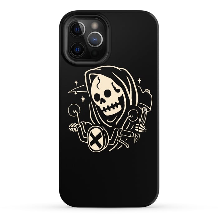 iPhone 12 Pro StrongFit Grim Biker by Afif Quilimo