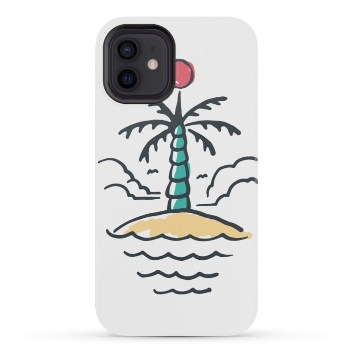 iPhone 12 mini StrongFit Relax Island by Afif Quilimo