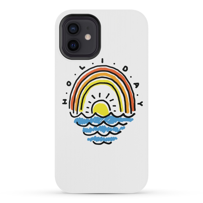 iPhone 12 mini StrongFit Holiday Beach by Afif Quilimo