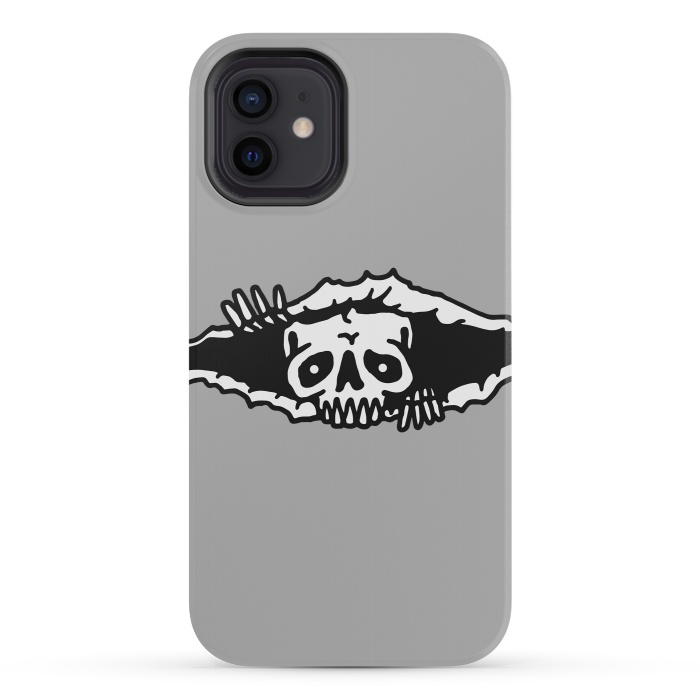 iPhone 12 mini StrongFit Skull Tearing up 1 by Afif Quilimo