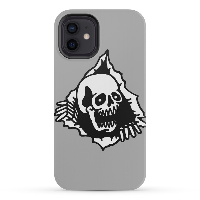 iPhone 12 mini StrongFit Skull Tearing up 2 by Afif Quilimo