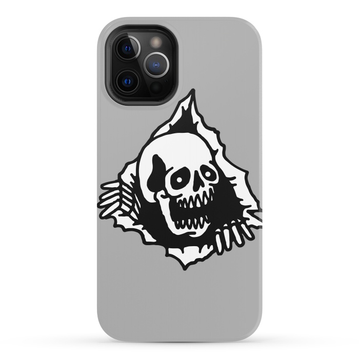 iPhone 12 Pro StrongFit Skull Tearing up 2 by Afif Quilimo