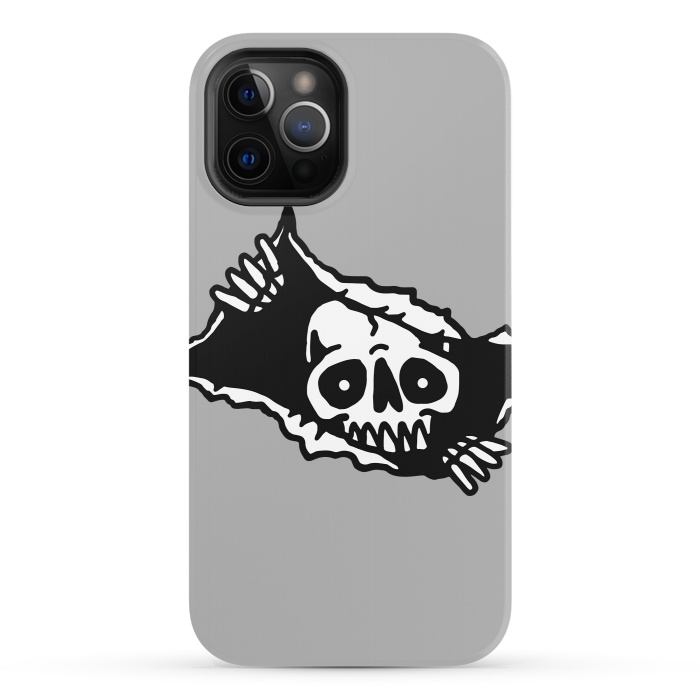 iPhone 12 Pro StrongFit Skull Tearing up 3 by Afif Quilimo