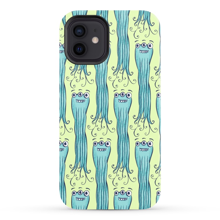 iPhone 12 StrongFit Cute Octopus Sea Monster Character by Boriana Giormova