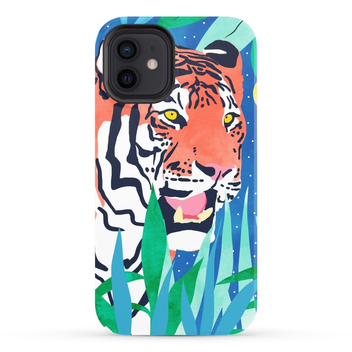 iPhone 12 StrongFit Tiger Forest by Uma Prabhakar Gokhale