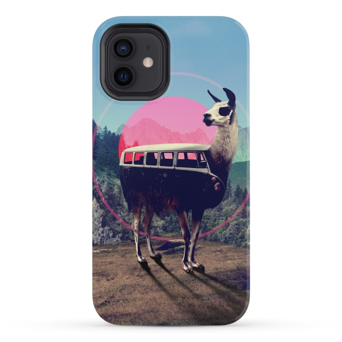 iPhone 12 mini StrongFit Llama Van by Ali Gulec