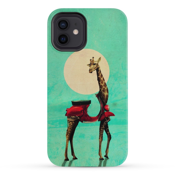 iPhone 12 mini StrongFit Giraffe Scooter by Ali Gulec