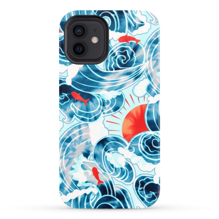 iPhone 12 StrongFit Ocean Tide Dye  by Tigatiga