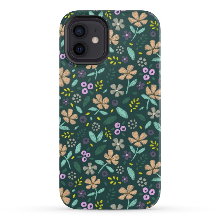iPhone 12 StrongFit Wildflowers by Tishya Oedit