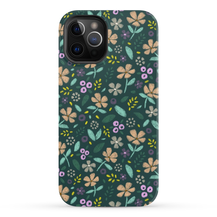 iPhone 12 Pro StrongFit Wildflowers by Tishya Oedit
