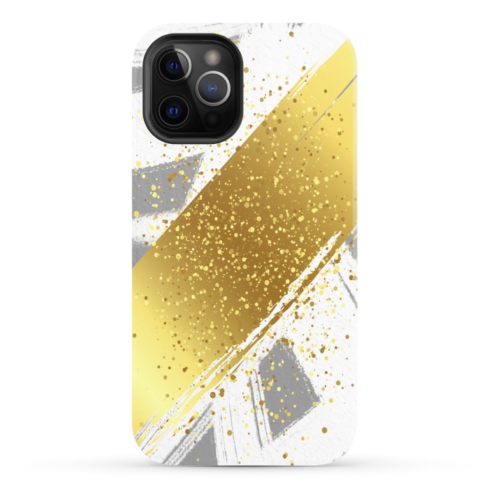 iPhone 12 Pro StrongFit Golden Paint by Martina