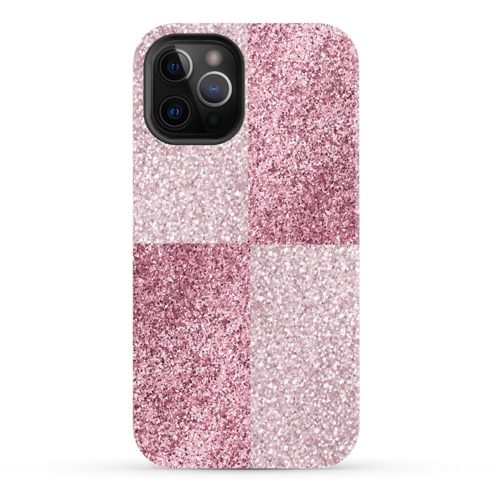 iPhone 12 Pro StrongFit Pink Glitter by Martina