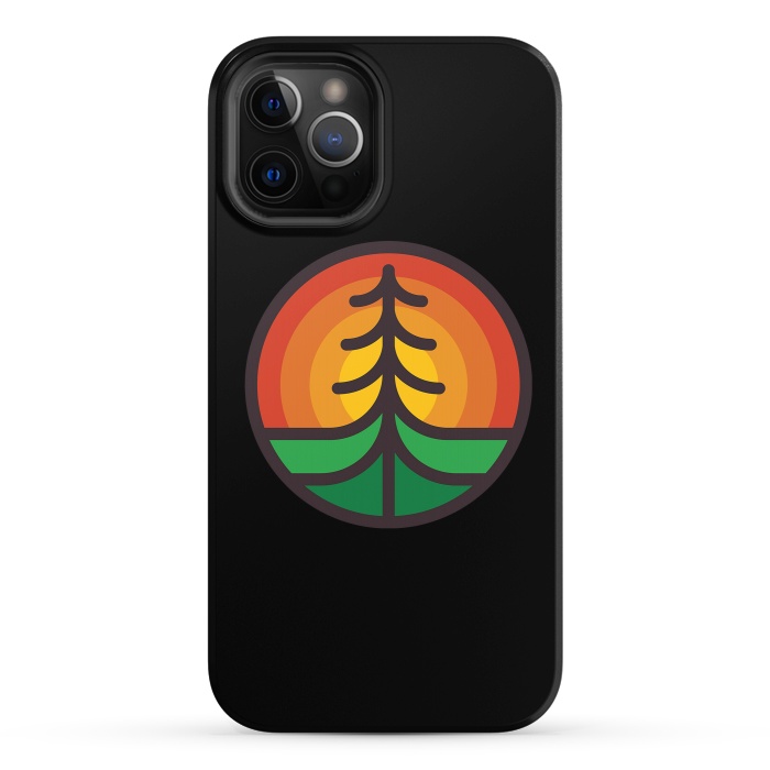 iPhone 12 Pro StrongFit Tree and Sunset by Afif Quilimo