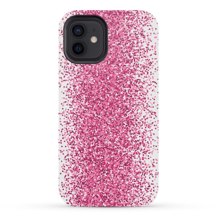 iPhone 12 mini StrongFit Pink Sparkles by Martina