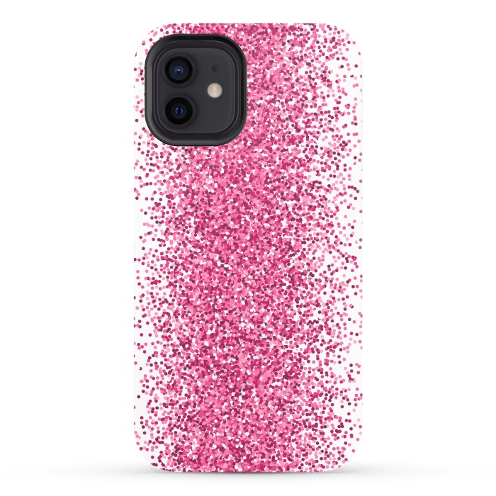iPhone 12 StrongFit Pink Sparkles by Martina