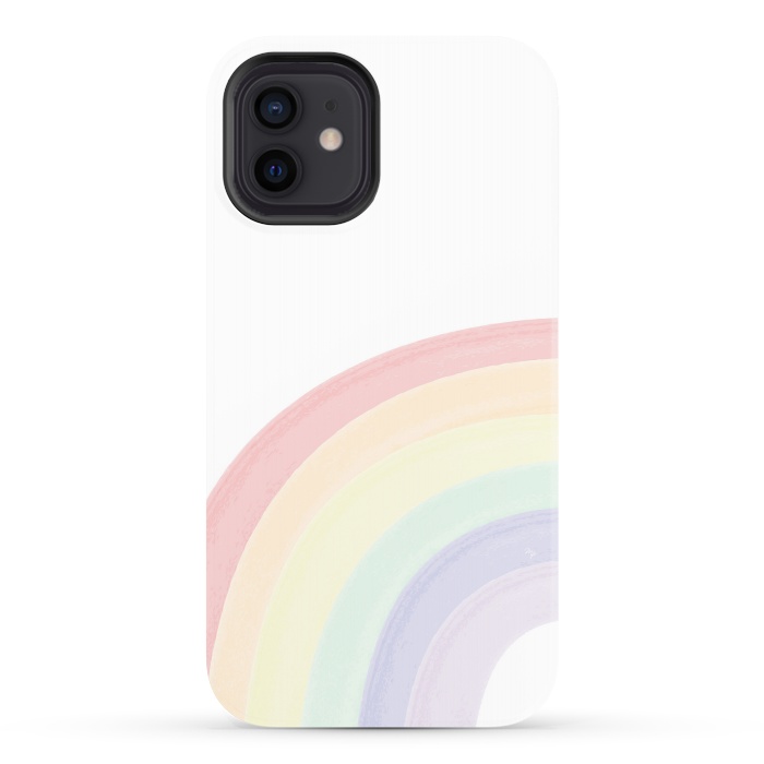 iPhone 12 StrongFit Pastel Rainbow by Martina