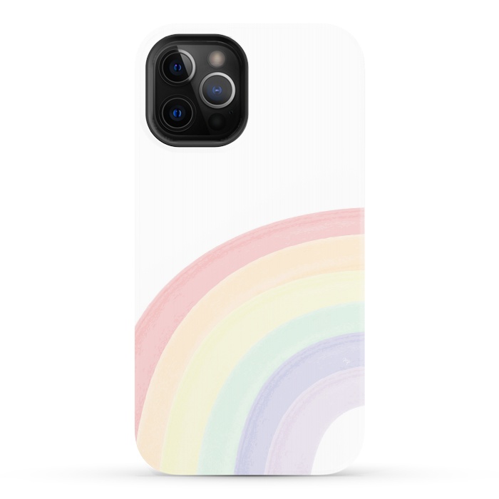 iPhone 12 Pro StrongFit Pastel Rainbow by Martina