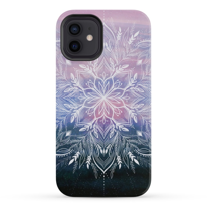 iPhone 12 mini StrongFit Sky dust Mandala by Rose Halsey